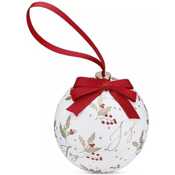 Sterling Silver 'M' Initial Necklace w/ Christmas Ornament Gift Box Stunning NWT - Picture 5 of 6